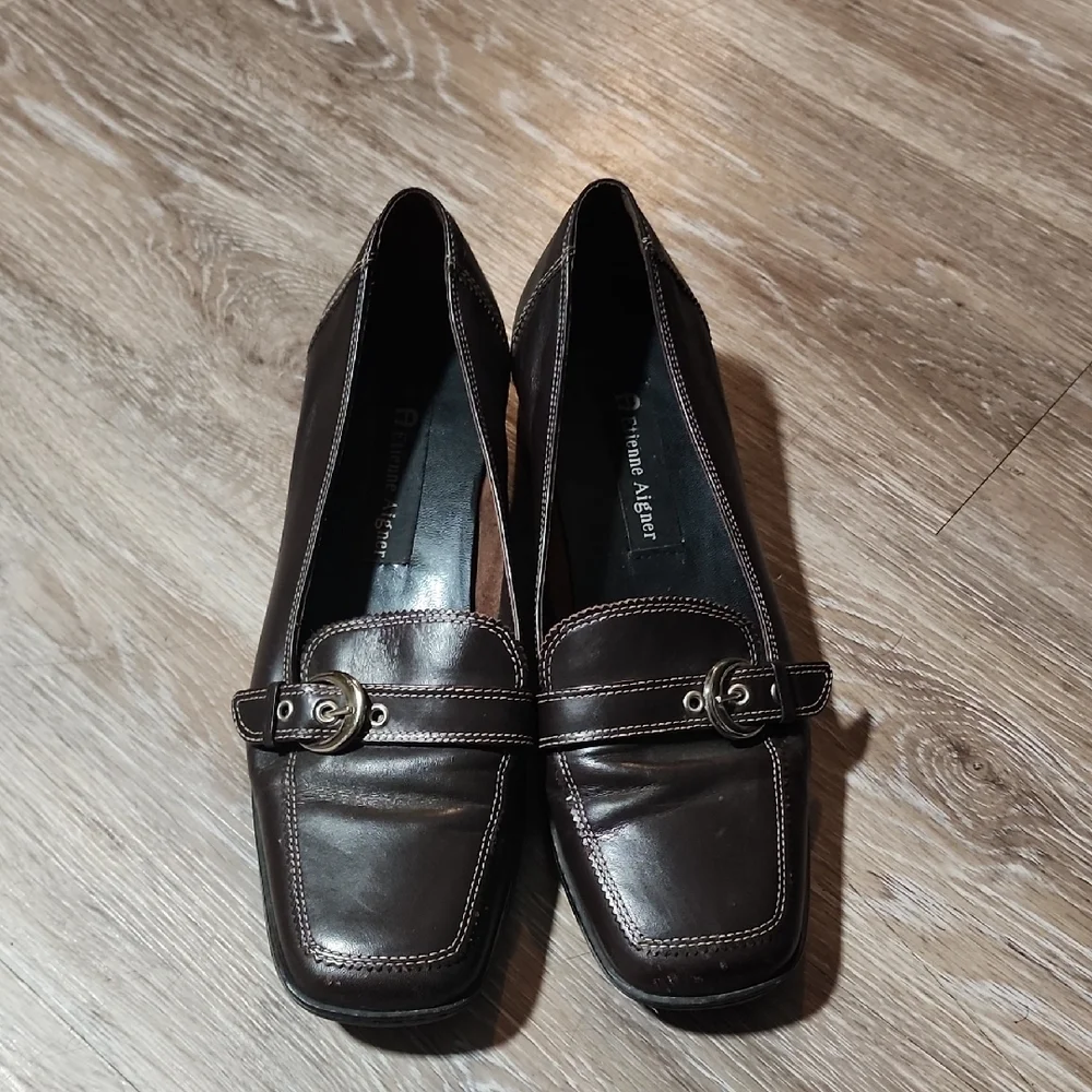 Bruno Magli Dark Brown Leather Loafers